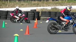 25Nov2018 Gymkhana Practice session MT-03 Matsumoto