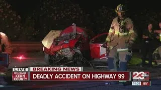 Fatal crash shuts down Hwy 99