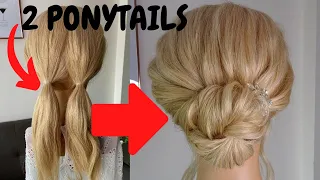 How to do an easy chignon hairstyle - quick chignon updo