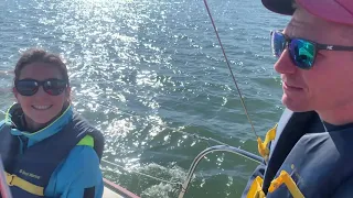 Gybing a Sailboat