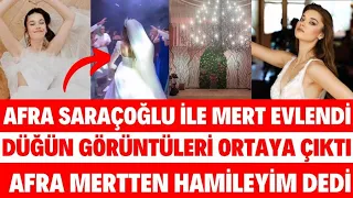 AFRA SARAÇOĞLU DÜĞÜN GÖRÜNTÜLERİ MERT RAMAZAN DEMİR İLE EVLENDİ KIZILCIK ŞERBETİ DÜĞÜN SEDA SAYAN