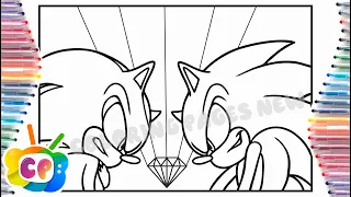 💙🦔💎 Sonic the hedgehog 3 coloring page / Sonic vs Shadow / Tobu - Memory Lane [NCS Release]