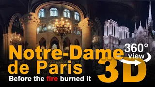 Notre-Dame de Paris in 3D 360 Before the fire burned it.  Собор Парижской Богоматери до пожара