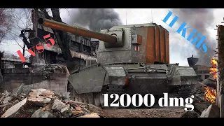 World of Tanks FV4005 Stage II   11 Kills 12K Damage 1 VS 5
