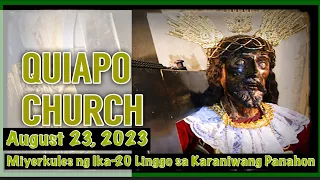 Quiapo Church Live Mass Today August 23, 2023