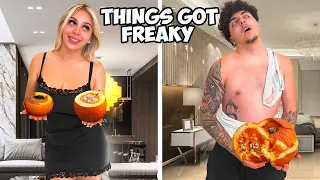 DRUNK PUMPKIN CARVING GETS FREAKY!!