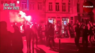 Le LOSC Champion de France 2021 : La joie des supporters dans la grande place de Lille