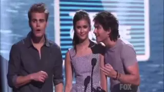 Ian,Nina and Paul Presents at Teen Choice Awards 2011