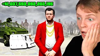 ESCAPE the ZOMBIES as a QUADRILLIONAIRE in GTA 5!