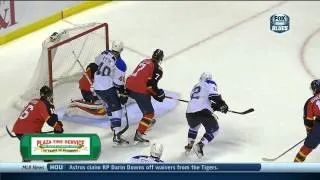 Derek Roy backhand goal 1-0 St. Louis Blues vs Florida Panthers 11/1/13 NHL Hockey.