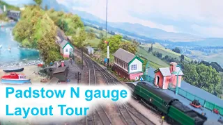 Padstow N gauge Model Railway | Tour and Running