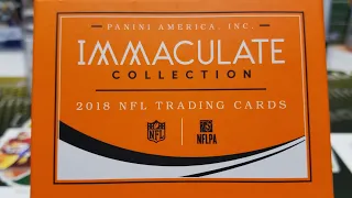 2018 Panini Immaculate Football. High End Unboxing
