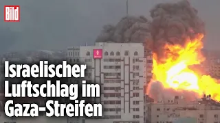 Reaktion auf terroristischen Angriff: Israel zerstört Hamas-Hochhäuser