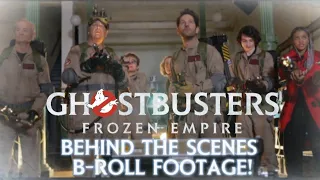 GHOSTBUSTERS: FROZEN EMPIRE BEHIND THE SCENES B- ROLL FOOTAGE!