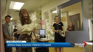 Johnny Depp visits B.C. Children’s Hospital as Jack Sparrow - and never breaks character