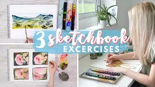 IMPROVE YOUR ART | 3 Sketchbook Exercises, Composition, Colour & Abstract