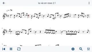 La vie en rose- trumpet sheet music