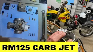 Suzuki RM125 Carburetor Rejetting & Teardown