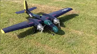 Wankel Rotary Engine Powered A 26 Invader (OS .30 Engines) RC Airplane