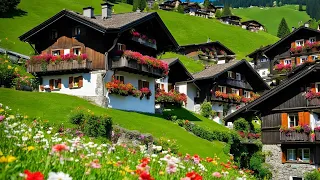 🇨🇭Grindelwald , Most Beautiful Village In Switzerland | Spring In SWITZERLAND Mountain Valley