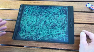 BOOGIE BOARD WON'T ERASE -  BLACKBOARD LIQUID CRYSTAL PAPER 8.5 x 11" WT16222 HOW TO REPLACE BATTERY