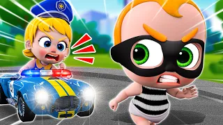 Five little Thieves | Little Police Chases Thief | Kids Songs and Nursery Rhymes | Songs for KIDS