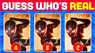 Guess the Real Spider-Man Characters...! | Across the Spider Verse Movie Quiz | Marvel Quiz