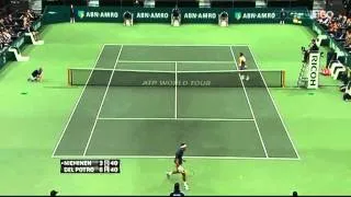 Rotterdam QF: Juan Martin del Potro vs Nieminen 63 64 highlights