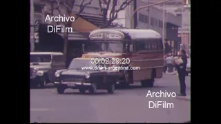 Colectivos en Plaza Constitucion - Plaza de Mayo - Avenida Independencia 1980