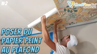 Poser un papier peint intissé au plafond - Pose et coupe au plafond - Masterclass EP. 2/2