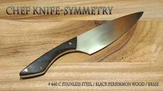 KNIFE MAKING / CHEF KNIFE-SYMMETRY 수제칼 만들기 #122