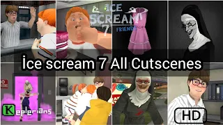 Ice Scream 7 All Cutscenes | Ice Scream 7 - Keplerians(HD)