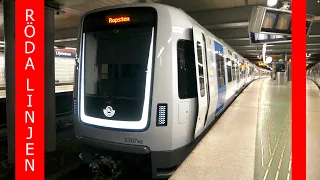 Tåg på Röda linjen i Stockholms tunnelbana | C6 / C14 / C20 / C30