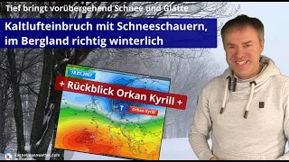 Vorübergehend ein Hauch von Winter, Bergland kräftige Schneefälle