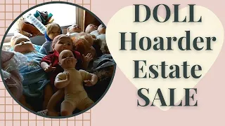 DOLL HOARDER ESTATE SALE - thrift with me | Life Size Doll | Vintage Dolls Lots of Dolls 👀