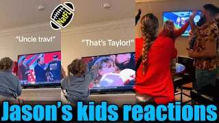 Adorable reaction of Jason Kelce's daughter with Travis & Taylor Swift's