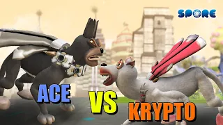Ace vs Krypto | Heroic Cartoon Battle [S3E8] | SPORE