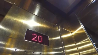 High speed lift adventure in Frankfurt (Germany)