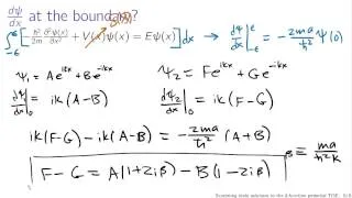 Scattering state solutions to the delta function potential TISE