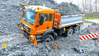 OVERLOADED RC TRUCK MAN 6X6 SCALEART, RC WHEEL LOADER RC4WD 870K LIUGONG, RC YACHT TRANSPORT!!