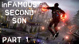 INFAMOUS SECOND SON PS5 Gameplay Walkthrough Part 1 - DISCOVERING SUPERPOWERS (Full Game 4k/60FPS)