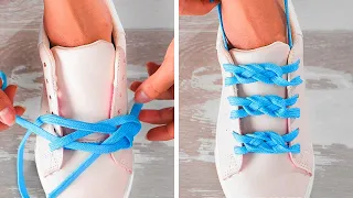 AMAZING WAYS TO UPGRADE YOUR SHOES || Creative Shoelace Tying Ideas by 5-Minute DECOR!
