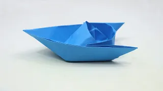 How to Make A Paper Boat - DIY Easy Paper Speed Boat - Origami Paper Boat Making