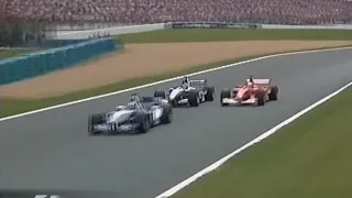 MT89 Formula1 2002 Magny Cours GP Montoya Raikkonen Schumacher Battle