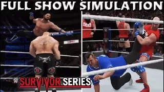 WWE 2K18 SIMULATION: SURVIVOR SERIES 2017 FULL SHOW HIGHLIGHTS