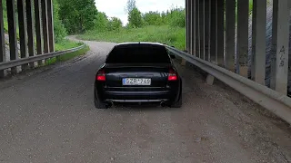 Audi A6 4.2 V8 Custom Exhaust Sound H-pipe non resonated