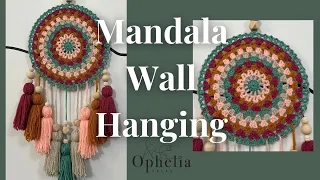 Crochet Mandala Wall Hanging // Ophelia Talks Crochet