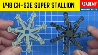 Academy 1/48 CH-53E Super Stallion Build Part 4: The Rotor Assembly