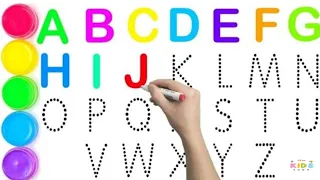 Dotted Alphabet for Kids | How to read the alphabet - Star kids Tube #abc #englishlearning