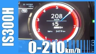 Lexus IS300H F-Sport 0-210 km/h NICE! Acceleration Beschleunigung Test Autobahn